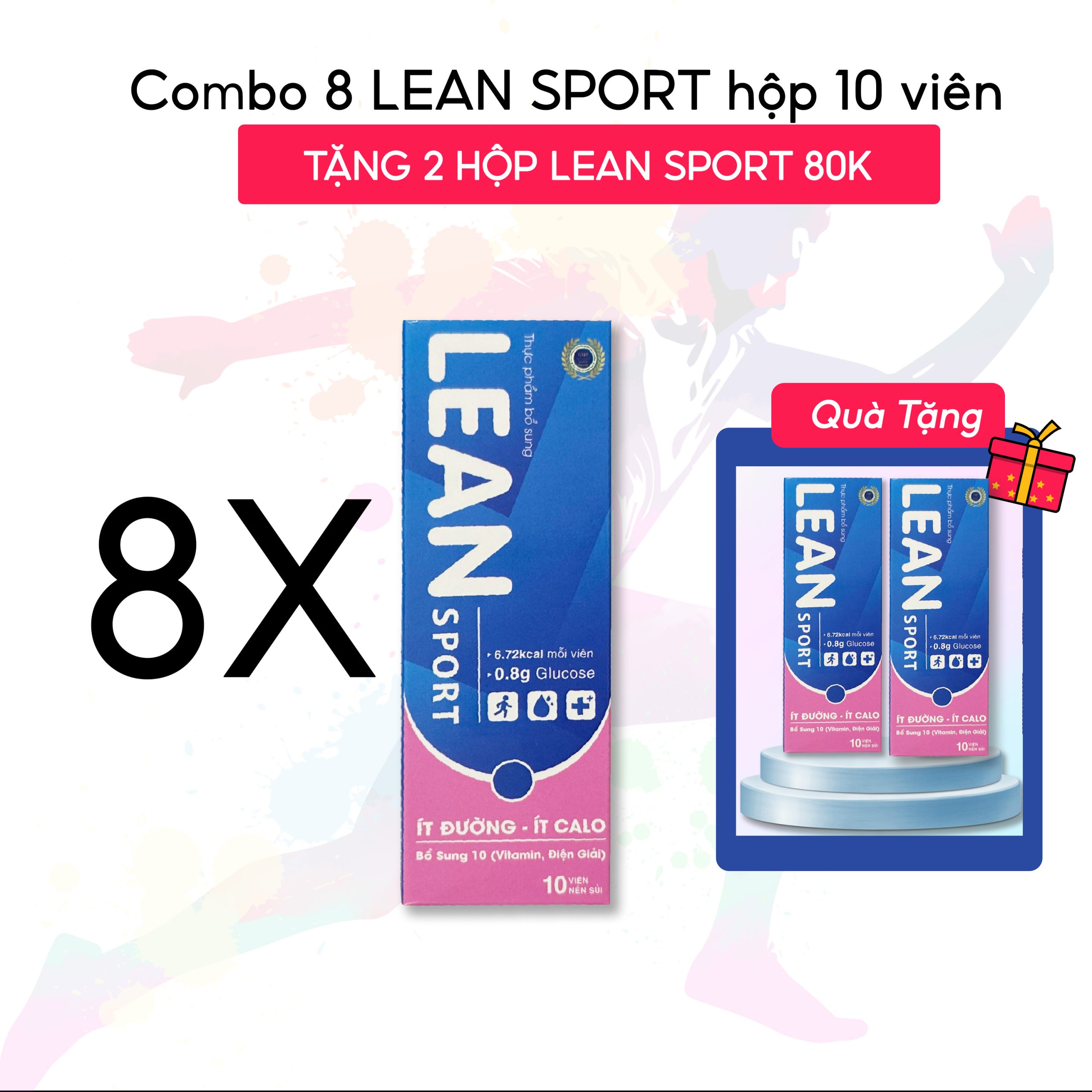Combo 8 Lean Sport tặng 2 hộp Lean Sport