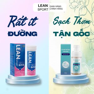 Combo Viên Sủi Điện Giải Lean Sport Và Xịt Khử Mùi Giày Tận Gốc Lean Shoe